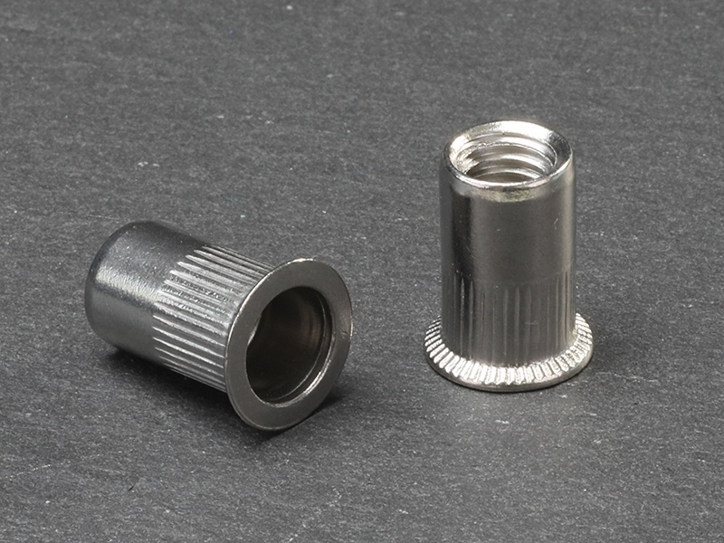 Countersunk head knurled body stainless steel