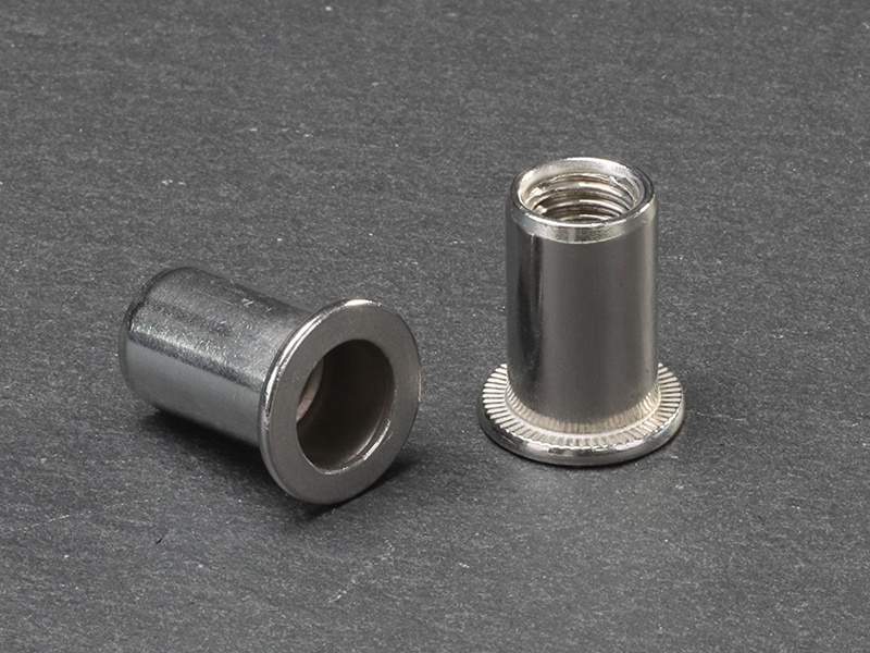 Flat head round body stainless steel