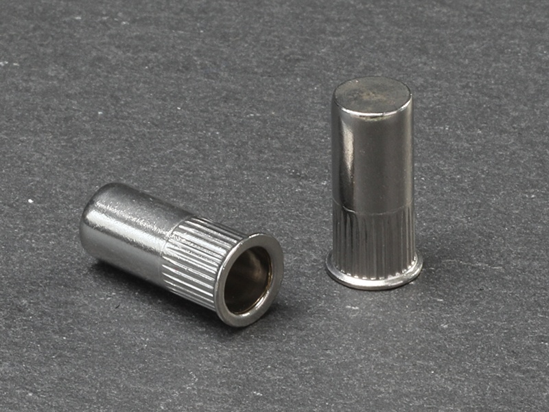 Reduce head knurled body close end stainless steel