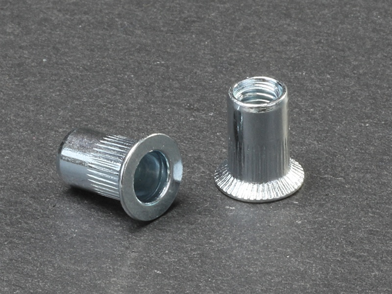 Big flat head knurled body steel