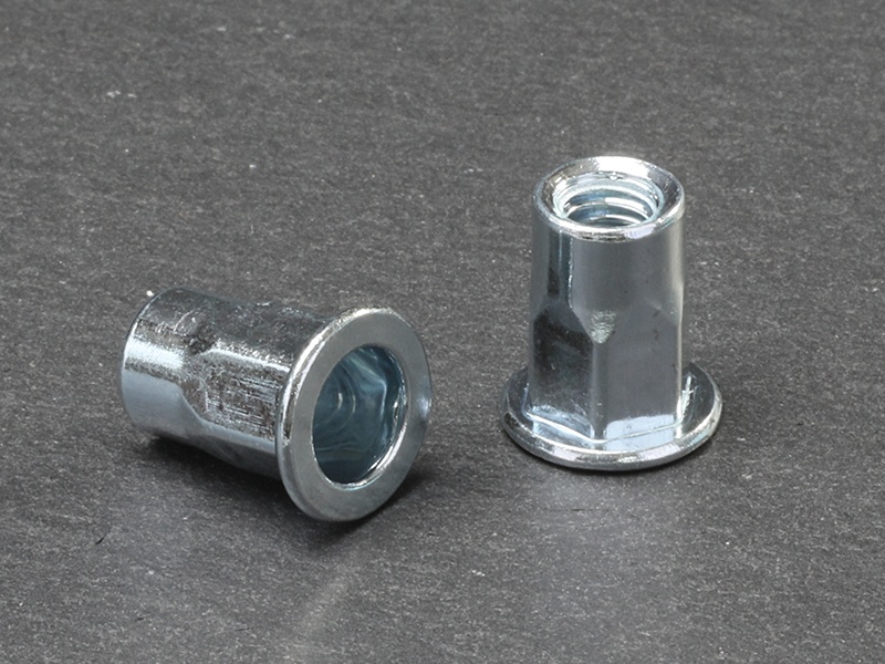 Flat head half hex body steel
