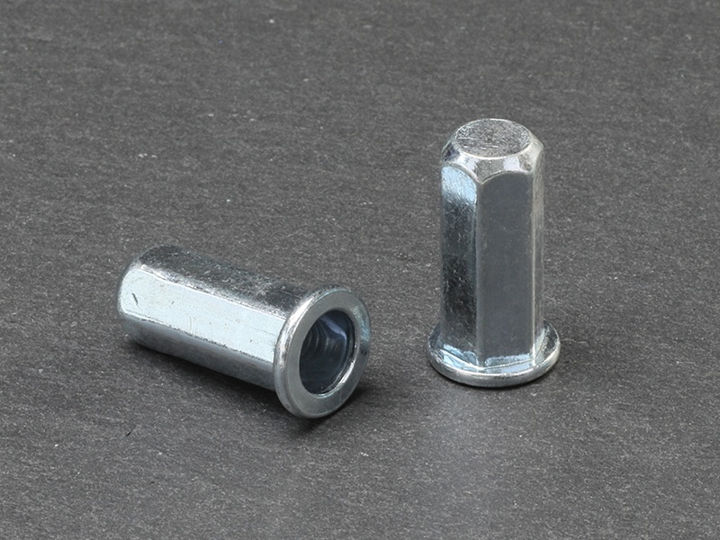 Flat head full hex body close end steel